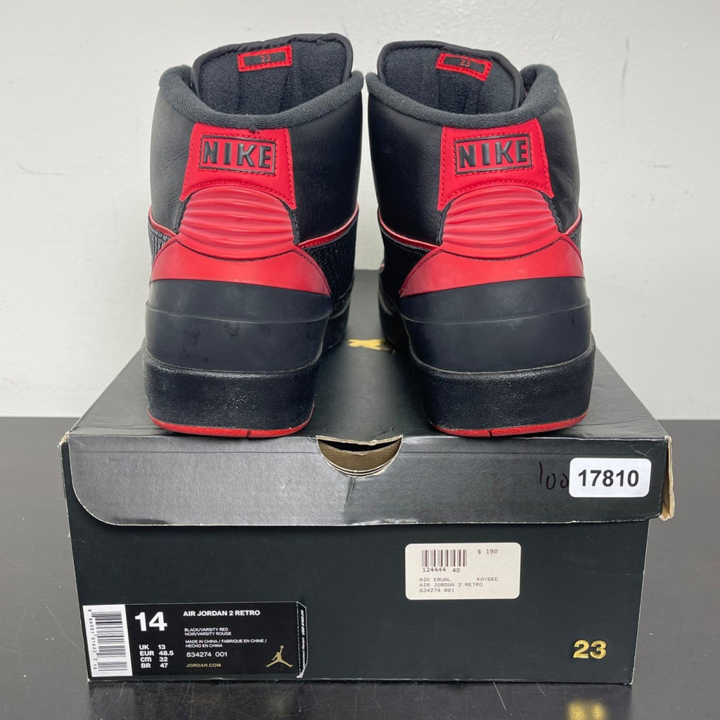 Jordan 2 Retro Alternate 87 14 (Moderately Worn Pre-Owned)JordanBlack/Gym Red-Black - Image 4