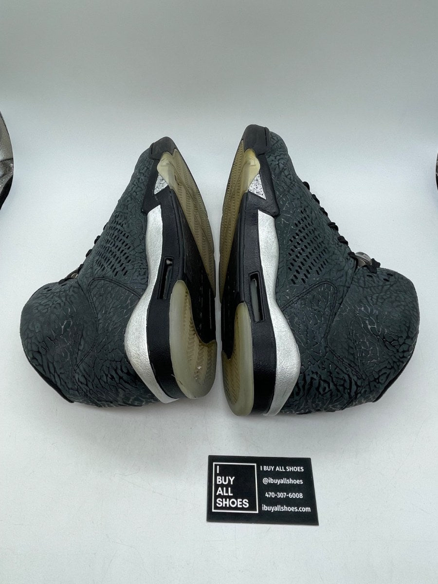 Jordan 5 Retro 3Lab5 Black Silver 13 (Heavily Worn Pre-Owned) - Image 6
