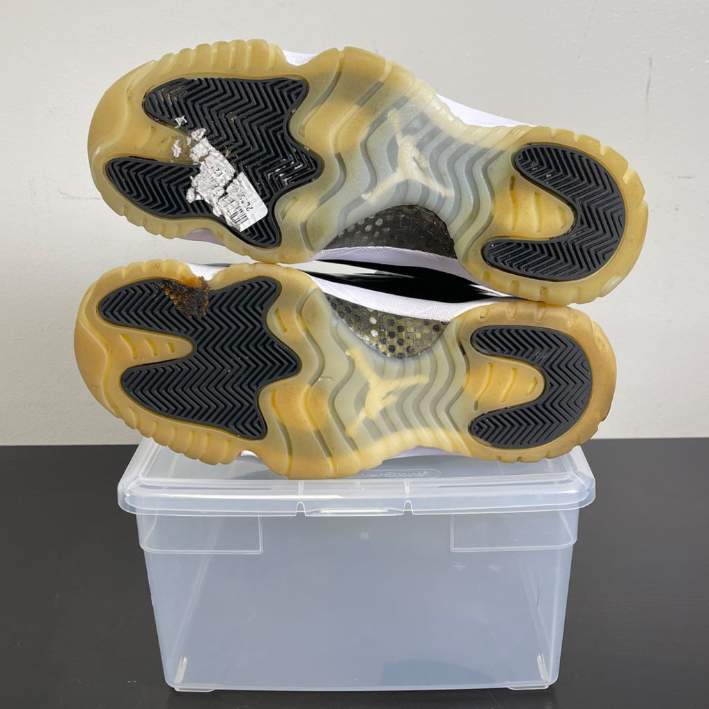 Jordan 11 Retro DMP Gratitude (2023) 8.5 (Moderately Worn Pre-Owned)JordanBlack/White/Metallic Gold - Image 5