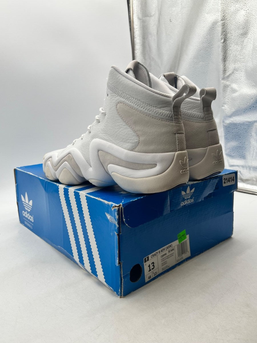 adidas Crazy 8 Adv Running White 13 (Lightly Worn Pre-Owned) - Image 4
