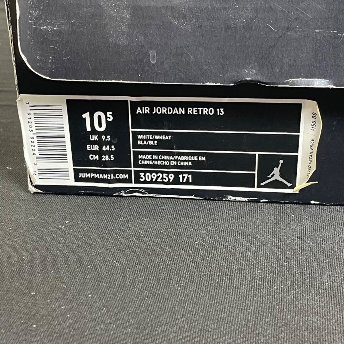 Jordan 13 Retro Wheat (2004) 10.5 (Moderately Worn Pre-Owned)JordanWhite/Wheat - Image 7