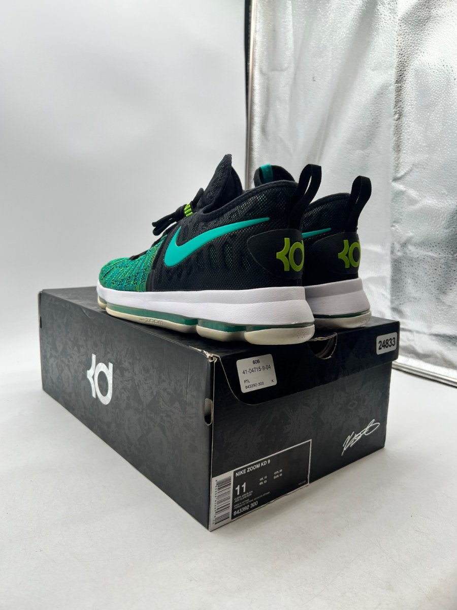 Nike KD 9 Birds of Paradise 11 (Lightly Worn Pre-Owned)NikeBlack/Clear Jade - Image 4
