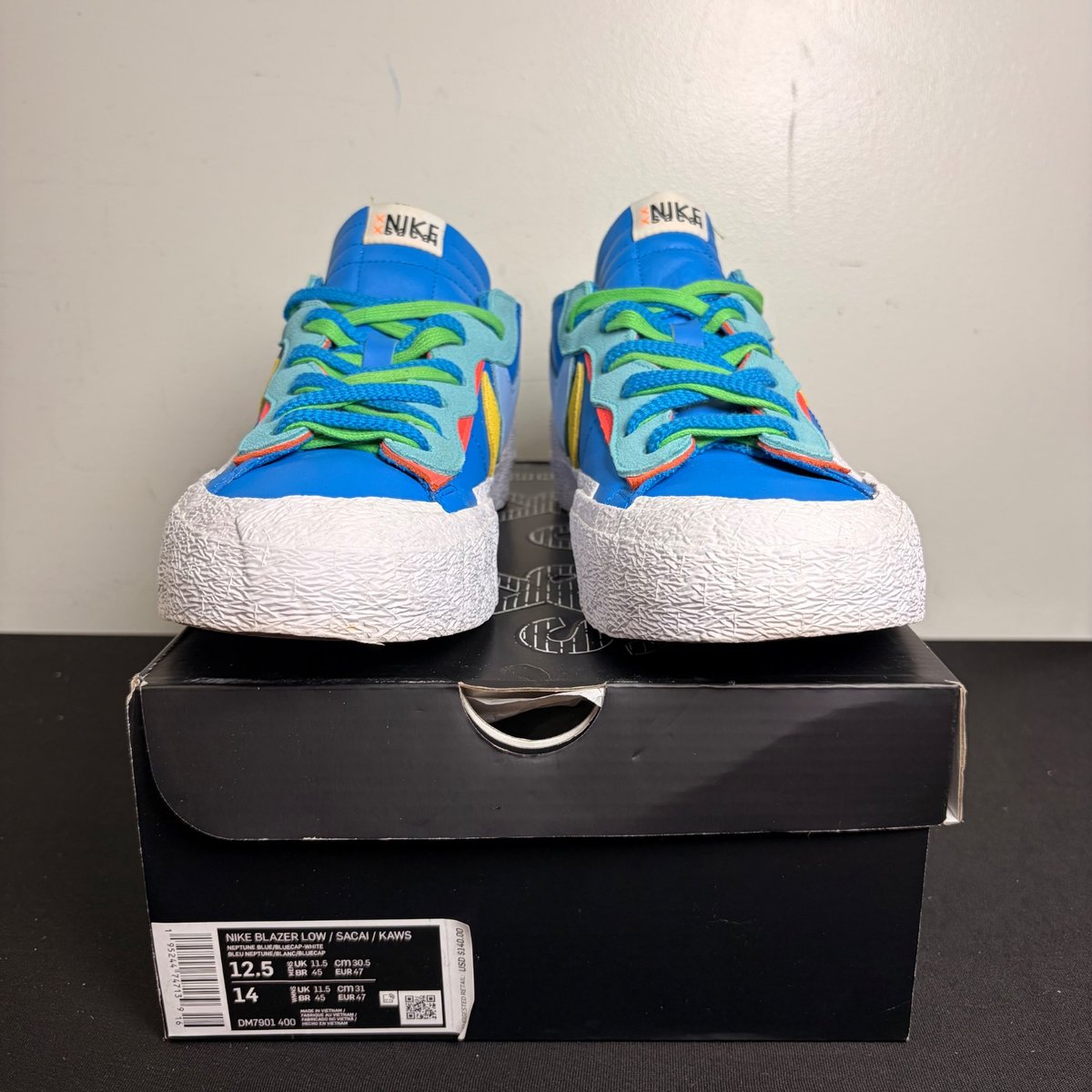 Nike Blazer Low sacai KAWS Neptune Blue (Size 12.5) - Image 2