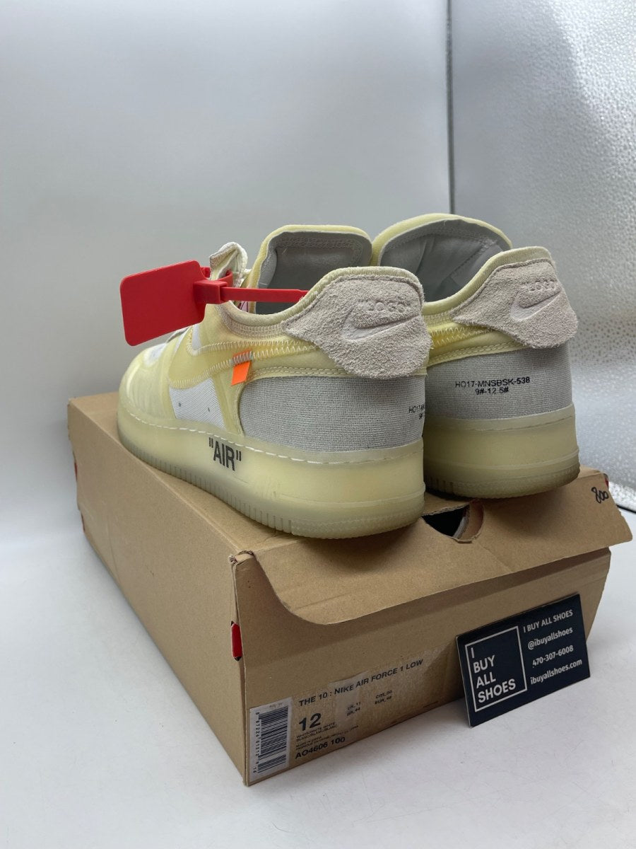 Nike Air Force 1 Low Off-White 12 (Moderately Worn Pre-Owned)