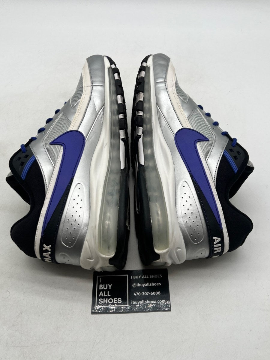 Nike Air Max 97/BW Metallic Silver Persian Violet 12 (Lightly Worn Pre-Owned) - Image 6