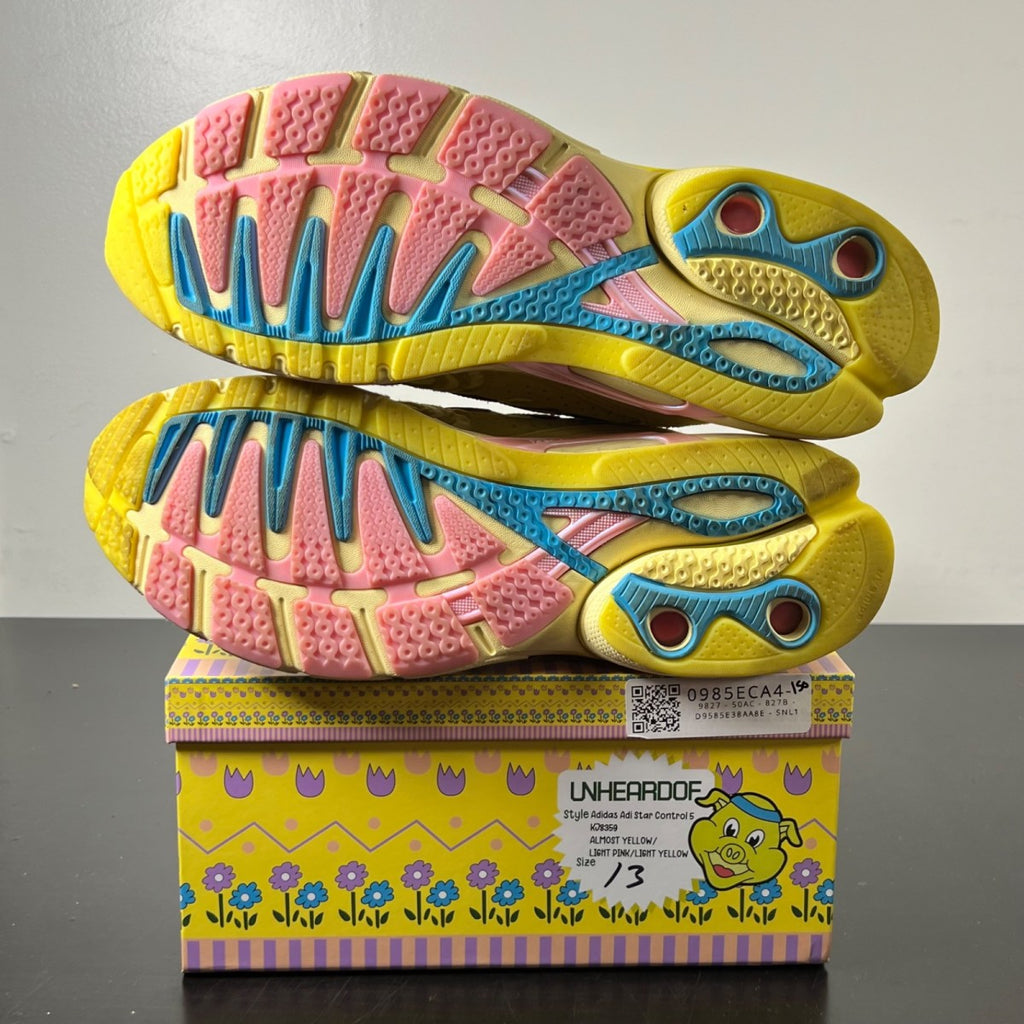 adidas Adistar Control 5 Unheardof Pork Chop Piggy Runner 2.0 Cheeseburger 13 (Lightly Worn Pre-Owned)adidasAlmost Yellow/Light Pink/Light Yellow - Image 6