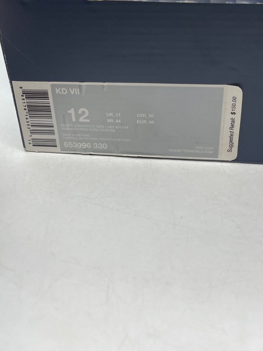 Nike KD 7 Easy Money 12 (Moderately Worn Pre-Owned)NikeMystic Green/Light Brown - Image 9