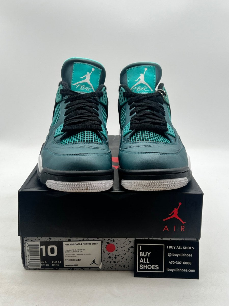 Jordan 4 Retro Teal 10 (Moderately Worn Pre-Owned) - Image 2