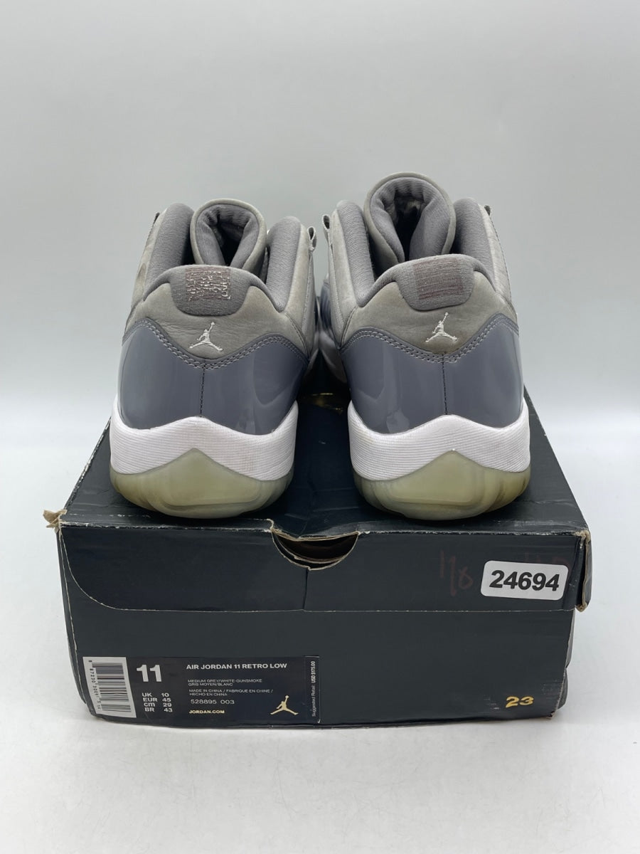 Jordan 11 Retro Low Cool Grey 11 (Moderately Worn Pre-Owned)JordanMedium Grey/White-Gunsmoke - Image 3