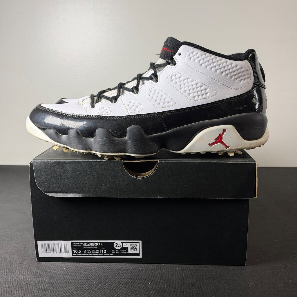 Jordan 9 Retro Low Golf White Black True Red (Size 10.5) - aux