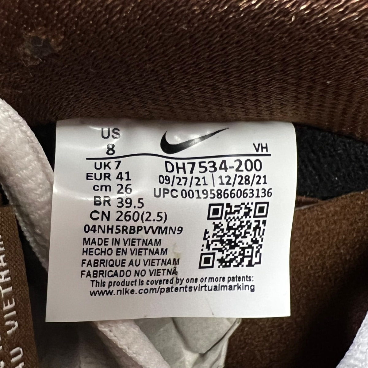 Nike SB Dunk Low Pro Paisley Brown 8 (New Pre-Owned)NikeBrown/Muli-Color-White-Gum - Image 7