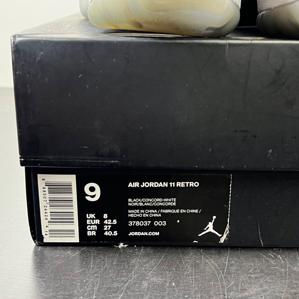 Jordan 11 Retro Space Jam (2016) 9 (Moderately Worn Pre-Owned)JordanBlack/Dark Concord-White - Image 5
