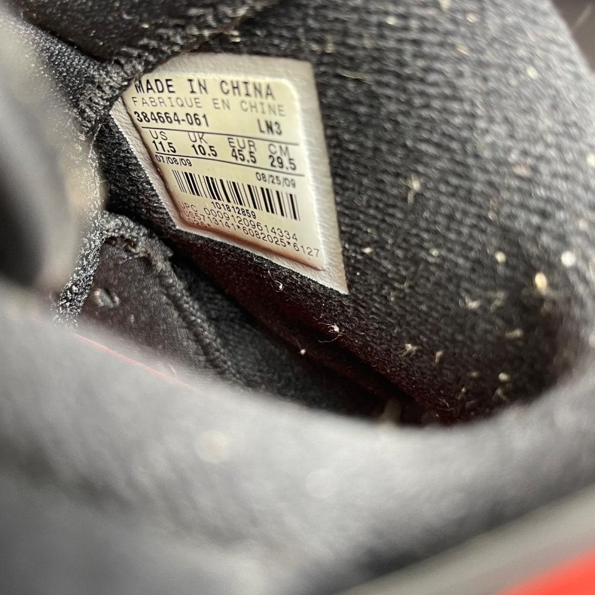 Jordan 6 Retro Black Varsity Red (2010) (Size 11.5) - Image 6