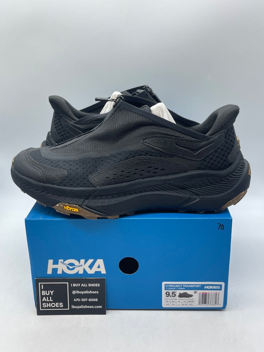 Hoka One One Project Transport Carbon Black 9.5 (Moderately Worn Pre-Owned)
