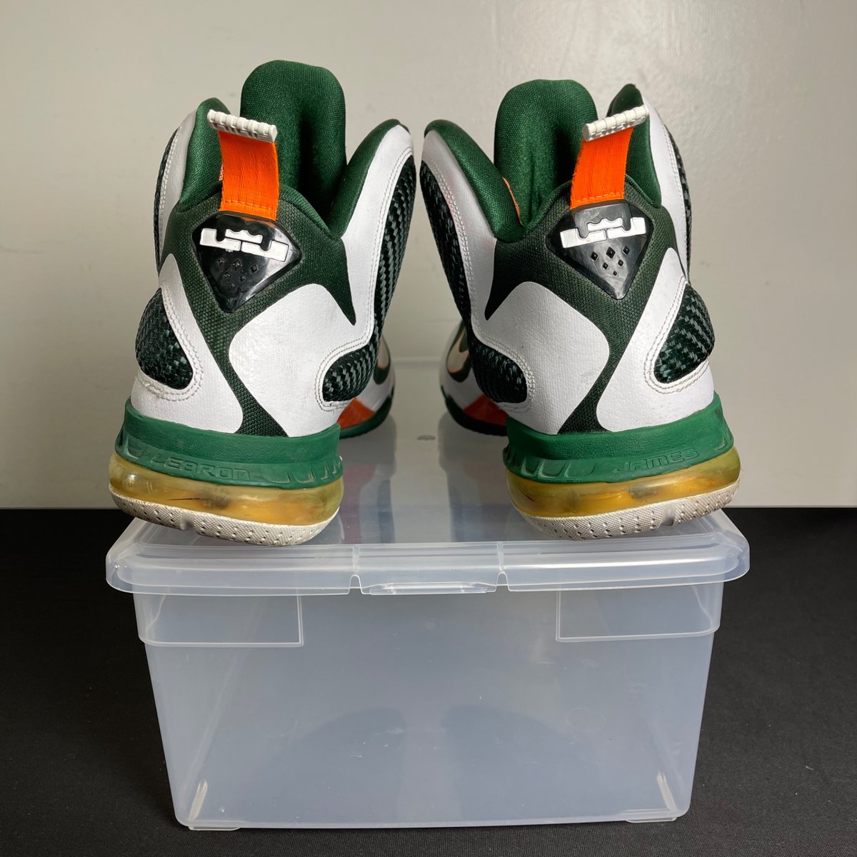 Nike LeBron 9 Miami Hurricanes (Size 12) - aux