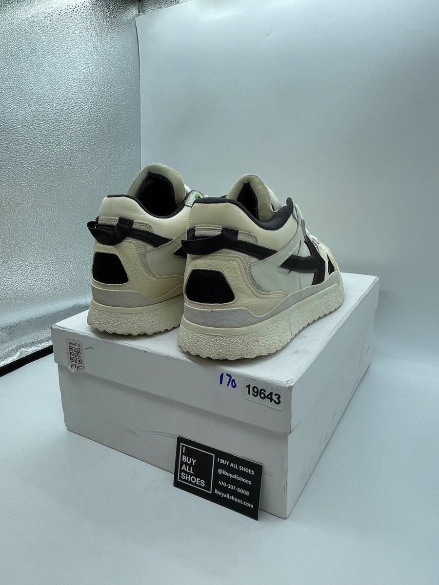 OFF-WHITE Sponge Mid Top White Black 45 (Moderately Worn Pre-Owned) - Image 5