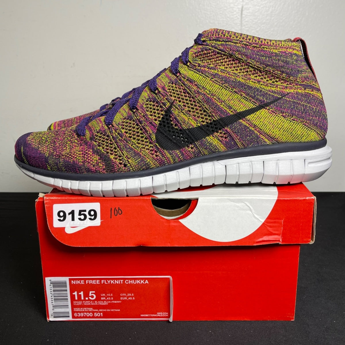 Nike Flyknit Chukka Grand Purple (Size 11.5) - Image 3