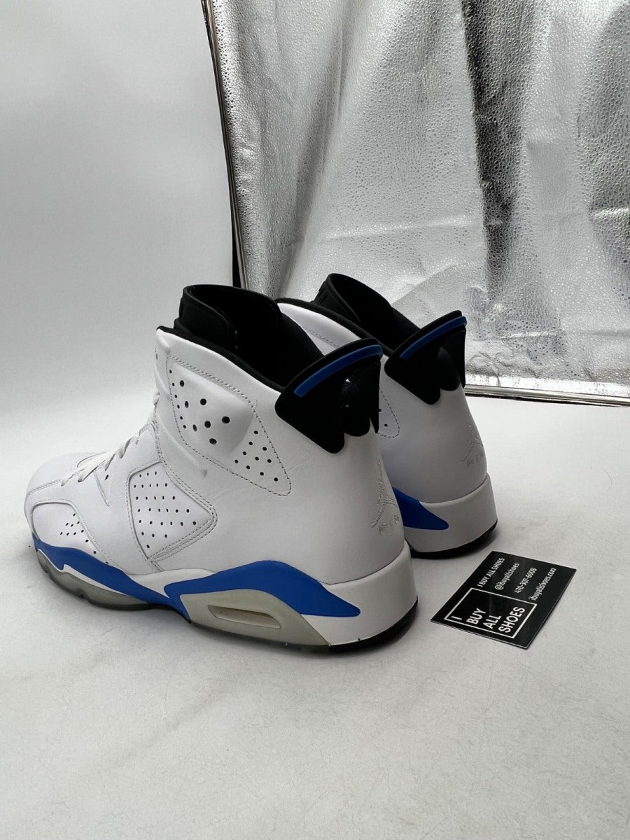 Jordan 6 Retro Sport Blue (2014) 12 (Lightly Worn Pre-Owned) - Image 4