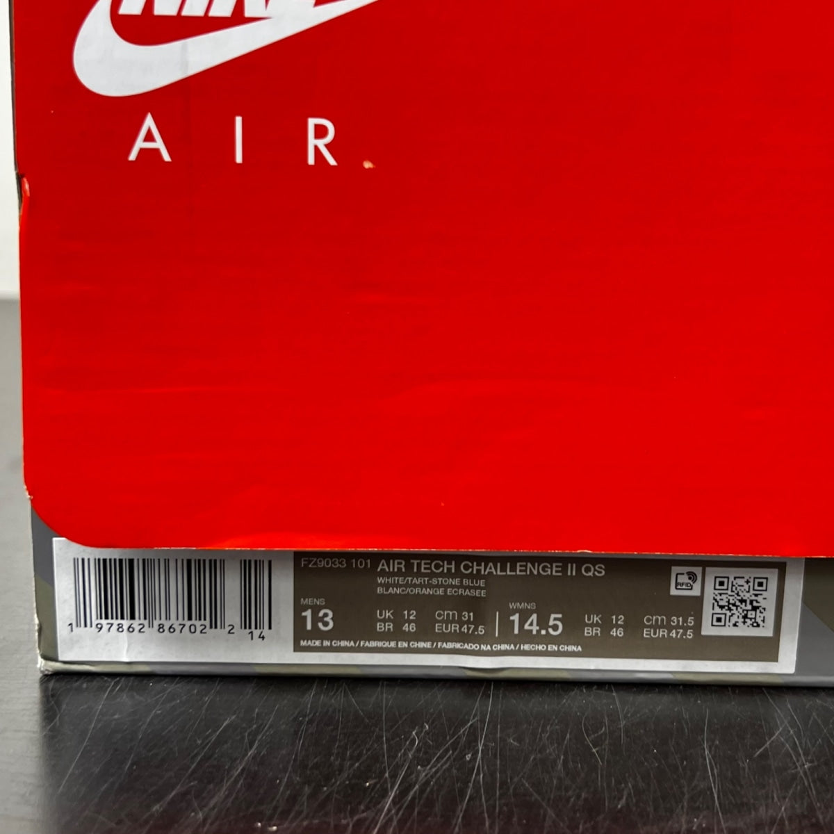 Nike Air Tech Challenge II Stone Blue (2025) 13 (Lightly Worn Pre-Owned)NikeSail/Tart-Stone Blue-Football Grey-Pure Platinum-Coconut Milk - Image 5