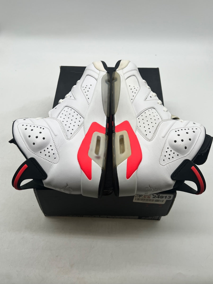 Jordan 6 Retro Infrared White (2014) 7.5 (Lightly Worn Pre-Owned)JordanWhite/Infrared - Image 9