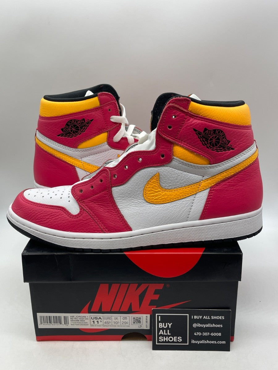 Jordan 1 Retro High OG Light Fusion Red 11.5 (Moderately Worn Pre-Owned)