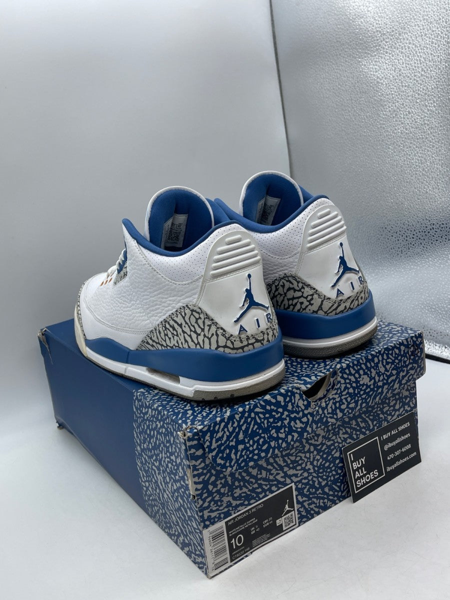 Jordan 3 Retro Wizards 10 (Moderately Worn Pre-Owned) - Image 4