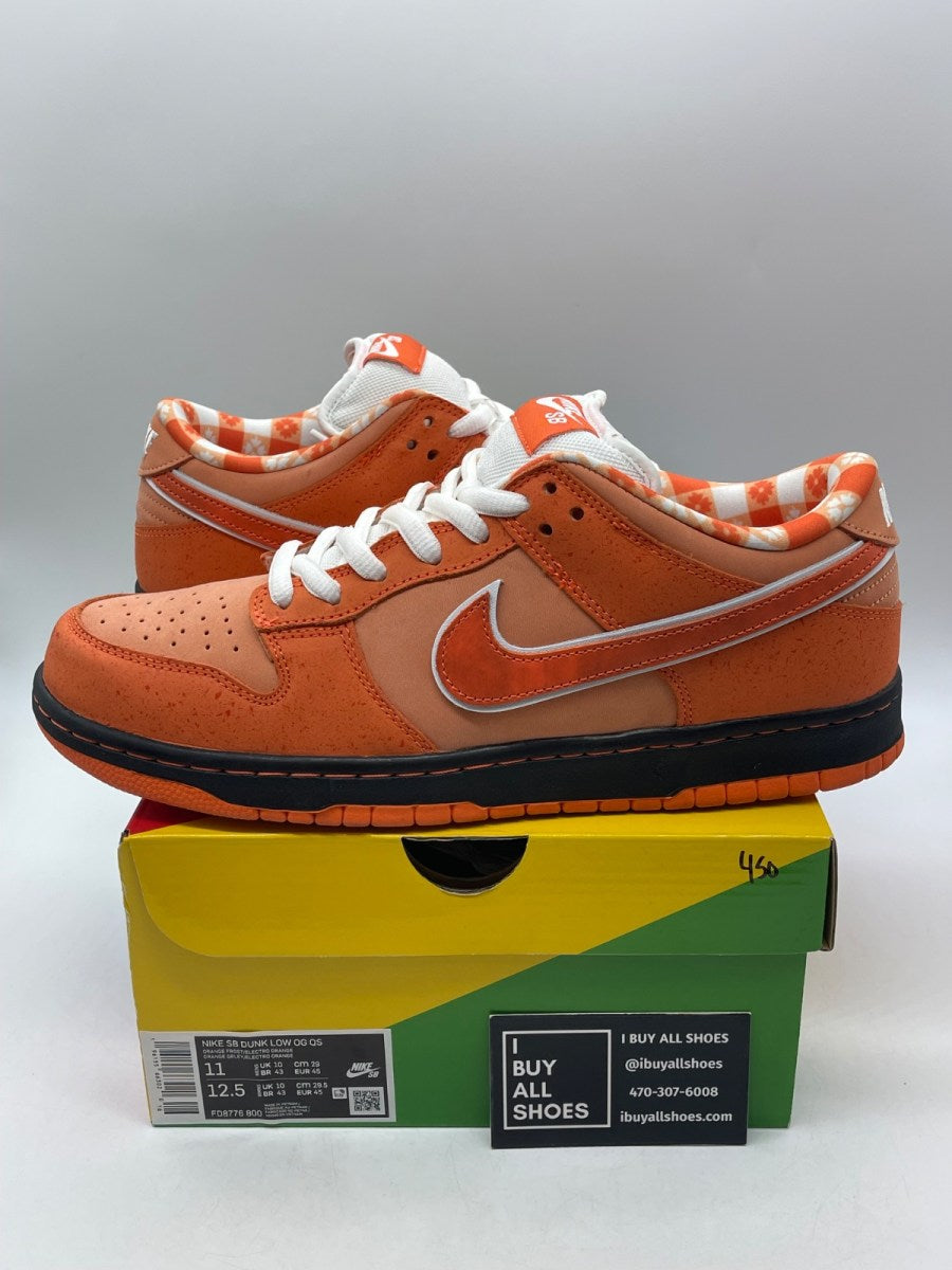 Nike SB Dunk Low Concepts Orange Lobster 11 (Moderately Worn Pre-Owned) - Image 1