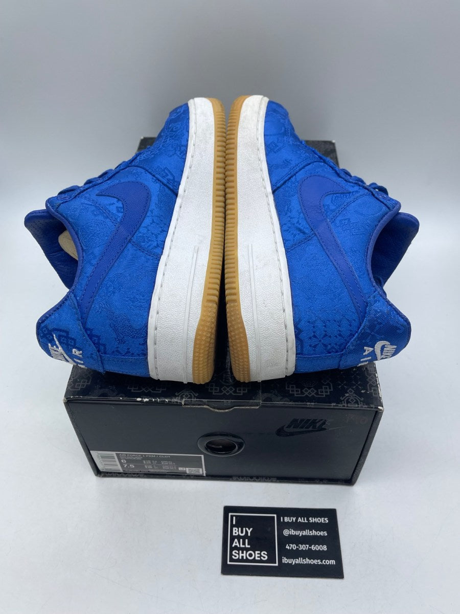 Nike Air Force 1 Low CLOT Blue Silk 6 (Moderately Worn Pre-Owned) - Image 6