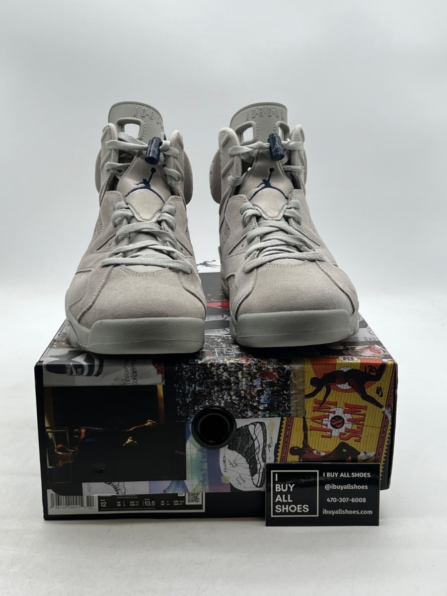 Jordan 6 Retro Georgetown (2022) 12 (Lightly Worn Pre-Owned) - Image 2