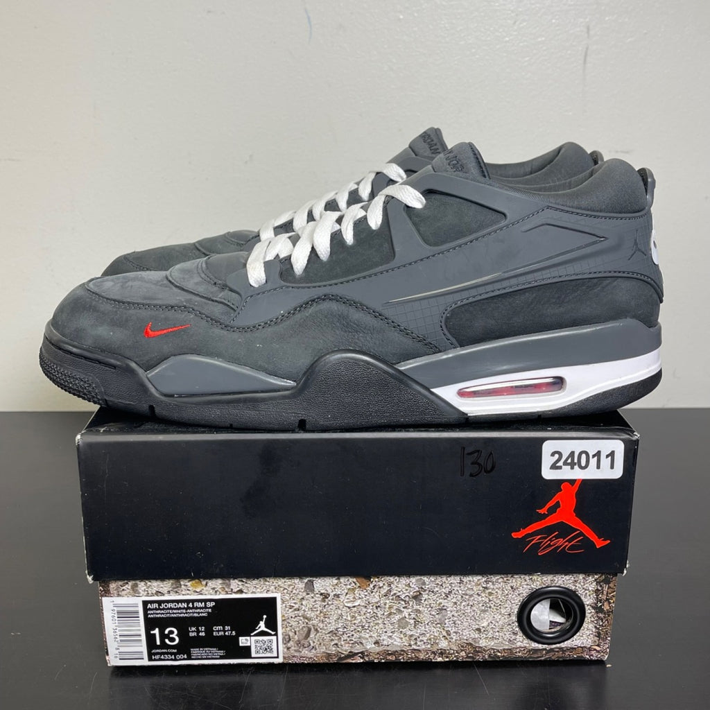 Jordan 4 RM SP Nigel Sylvester Driveway Grey 13 (Moderately Worn Pre-Owned)JordanAnthracite/Anthracite/University Red/White - Image 3