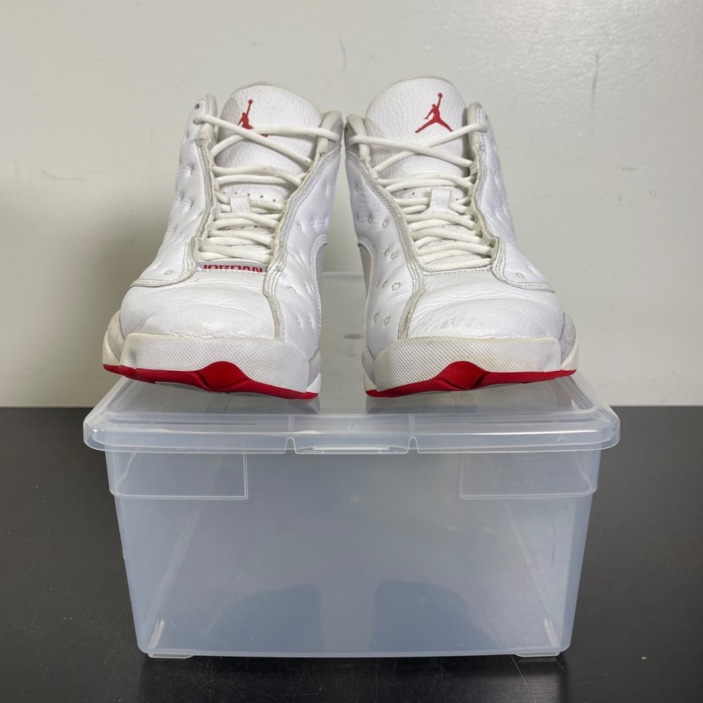 Jordan 13 Retro Wolf Grey 8 (Moderately Worn Pre-Owned)JordanWhite/True Red/Wolf Grey - Image 2