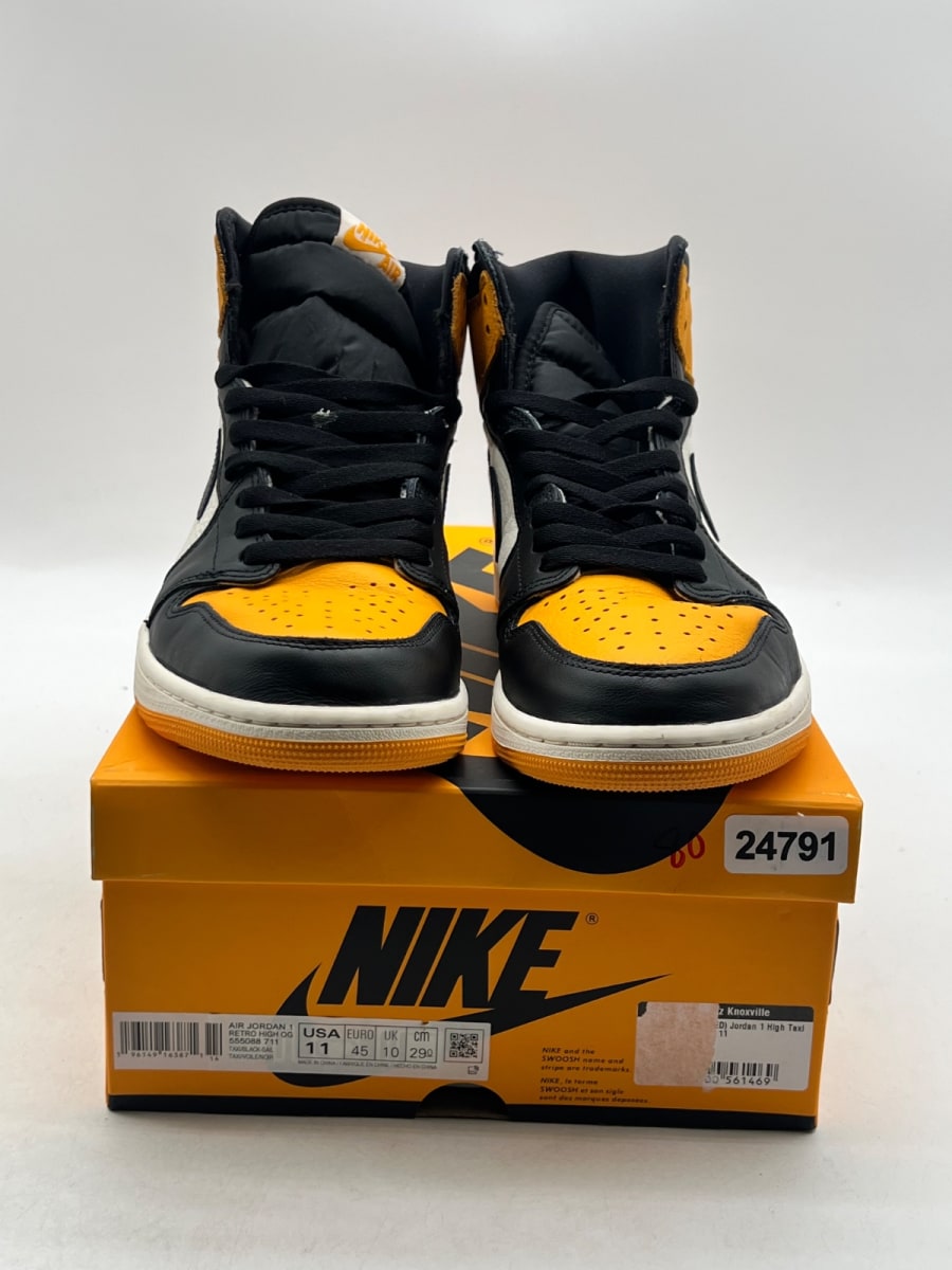 Jordan 1 Retro High OG Taxi 11 (Moderately Worn Pre-Owned)JordanTaxi/Black-Sail - Image 2