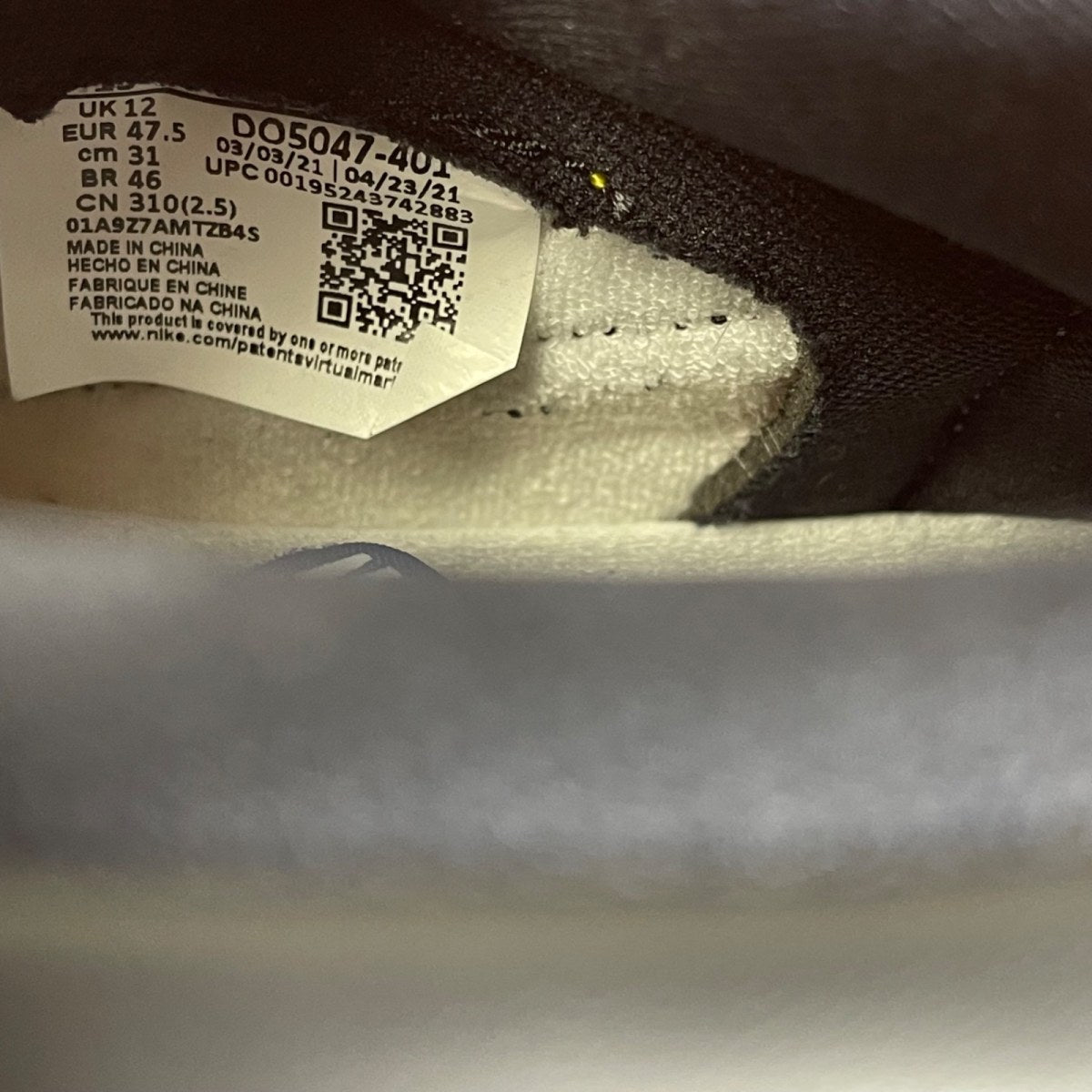 Jordan 1 Retro AJKO Storm Blue 13 (Moderately Worn Pre-Owned)JordanStorm Blue/White-Black - Image 6