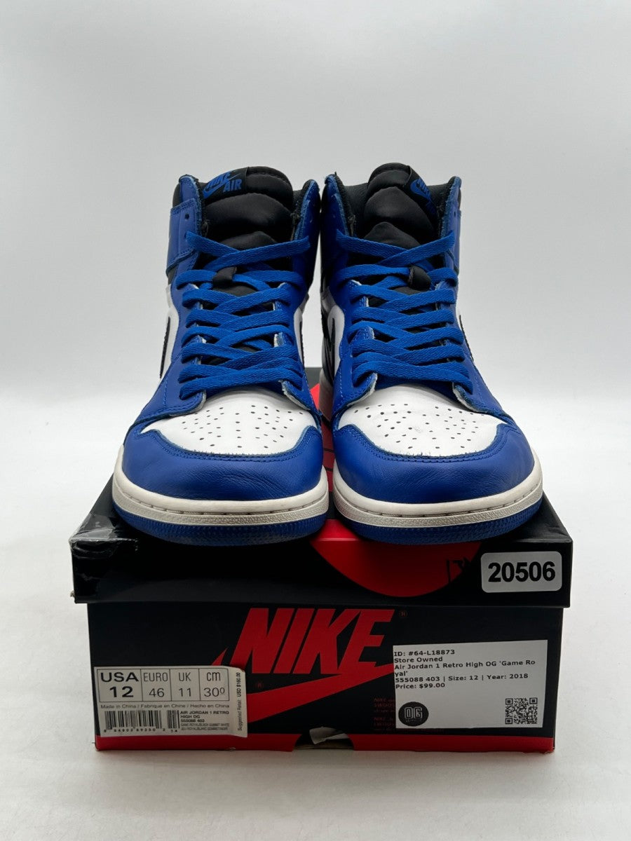 Jordan 1 Retro High Game Royal 12 (Lightly Worn Pre-Owned) - Image 2