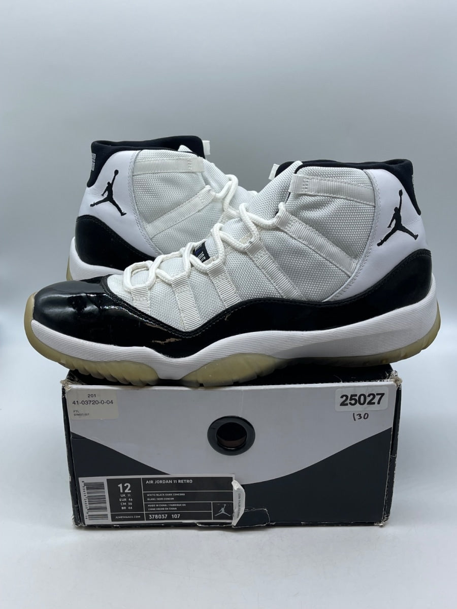 Jordan 11 Retro Concord (2011) 12 (Moderately Worn Pre-Owned)JordanWhite/Black-Dark Concord - Image 1