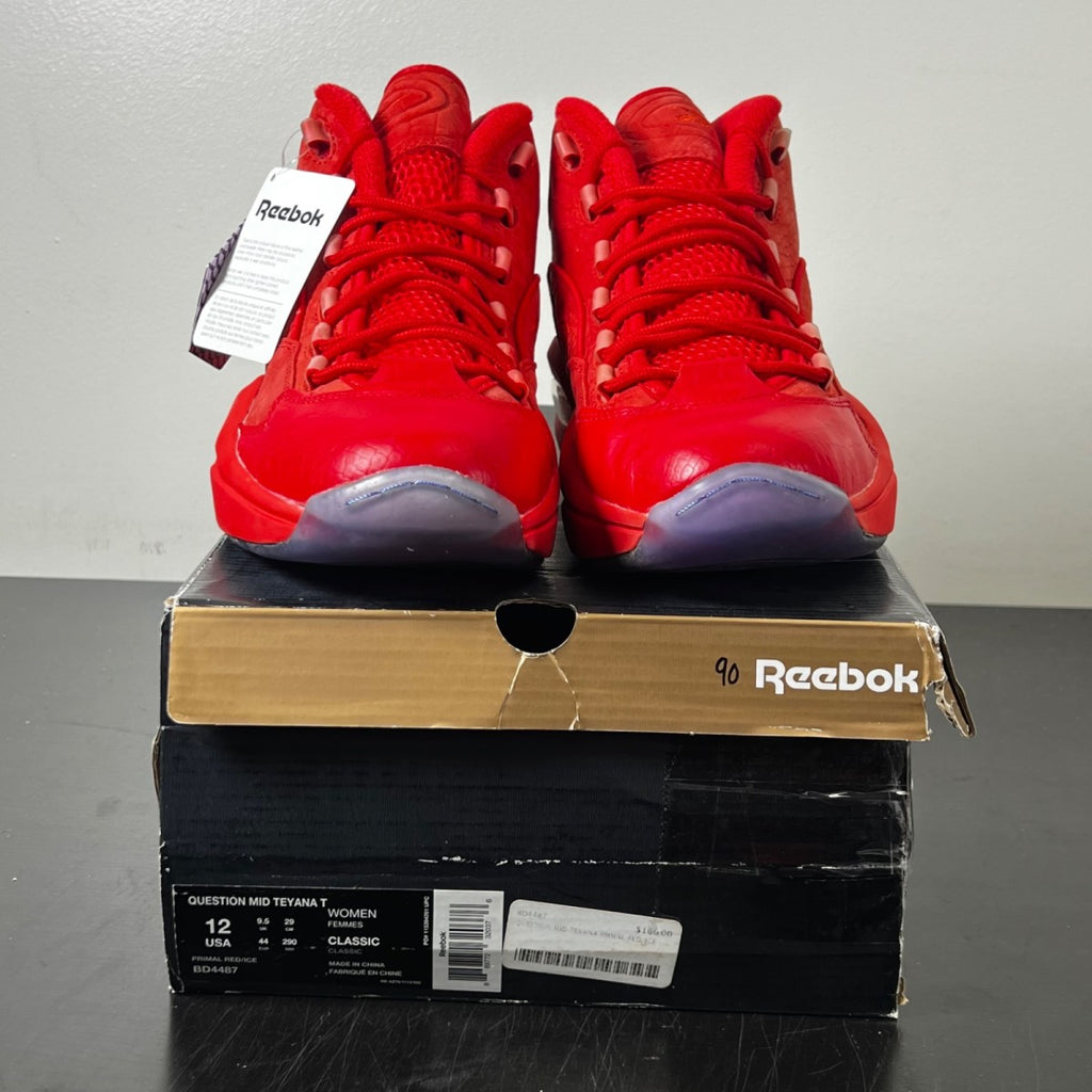 Reebok Question Mid Teyana Taylor Primal Red (Women's) 12W (VNDS Pre-Owned)ReebokPrimal Red/Ice - Image 2