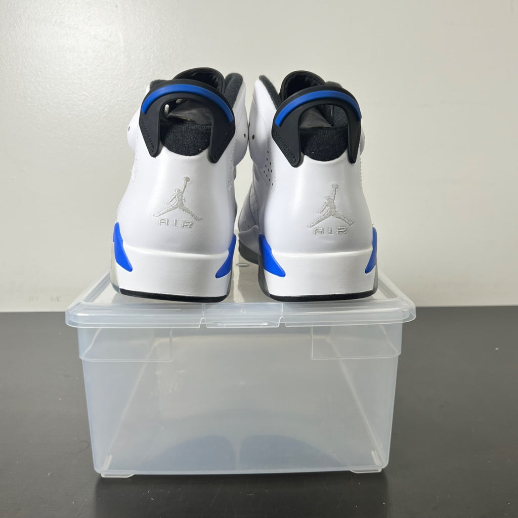 Jordan 6 Retro Sport Blue (2014) 12 (New Pre-Owned)JordanWhite/Sport Blue-Black - Image 6