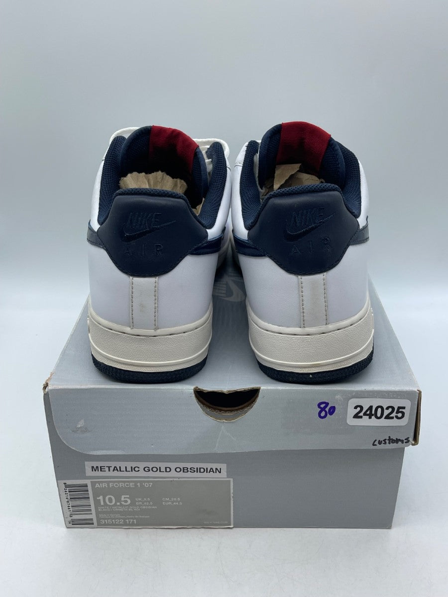 Nike Air Force 1 '07 'Gold Obsidian' 10.5 (Moderately Worn Pre-Owned)Nike - Image 3