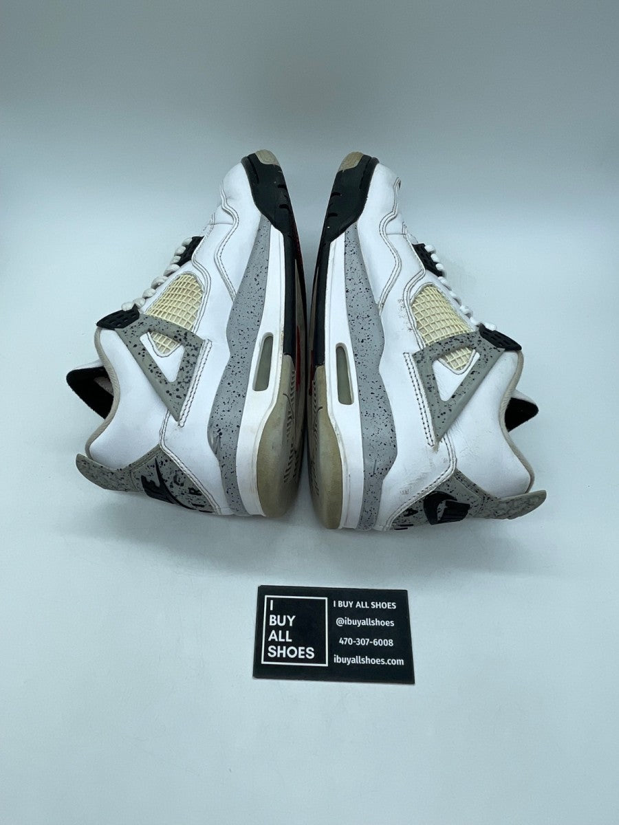 Jordan 4 Retro White Cement (2016) 8.5 (Moderately Worn Pre-Owned) - Image 6