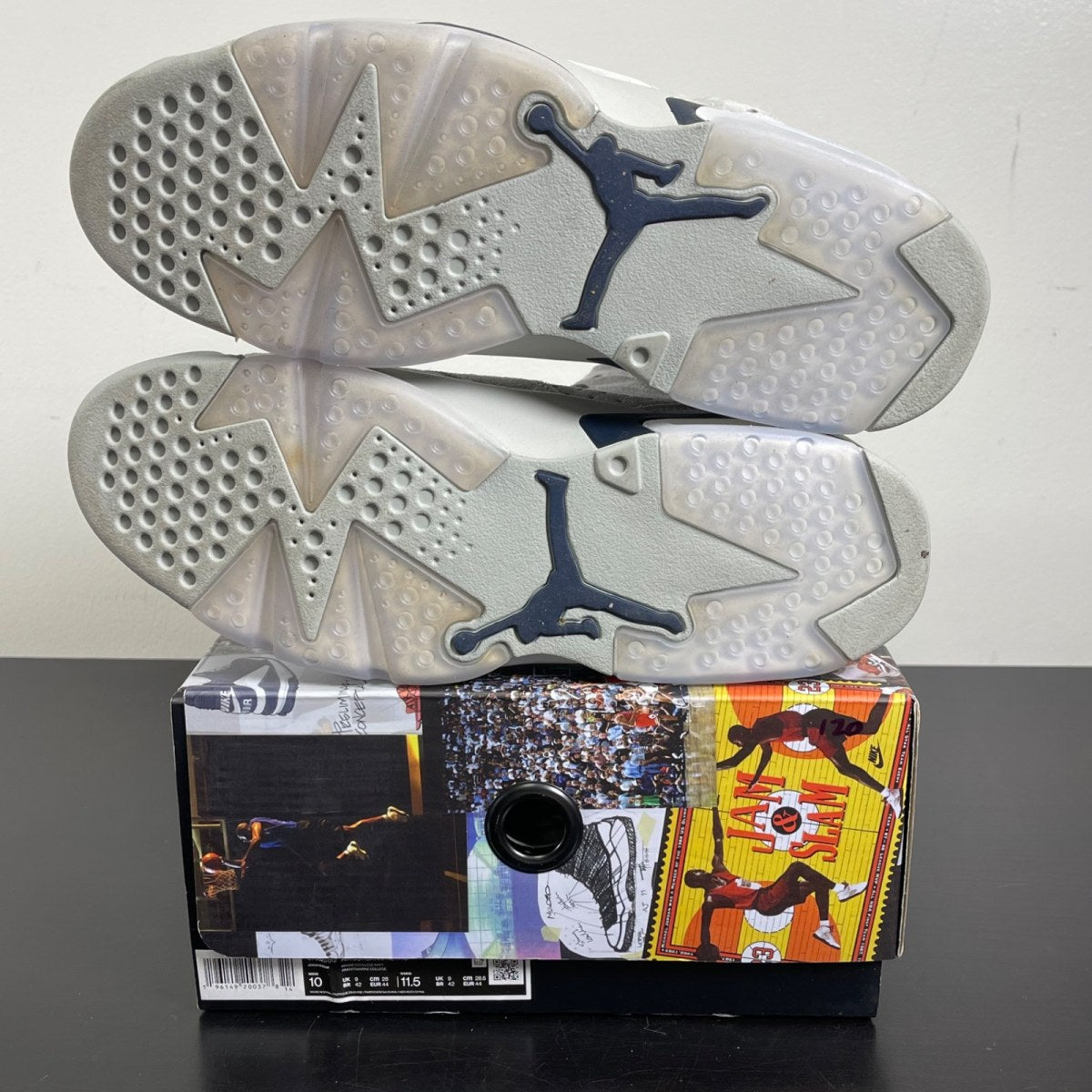Jordan 6 Retro Georgetown (2022) 10 (Moderately Worn Pre-Owned)JordanMagnet/College Navy - Image 5