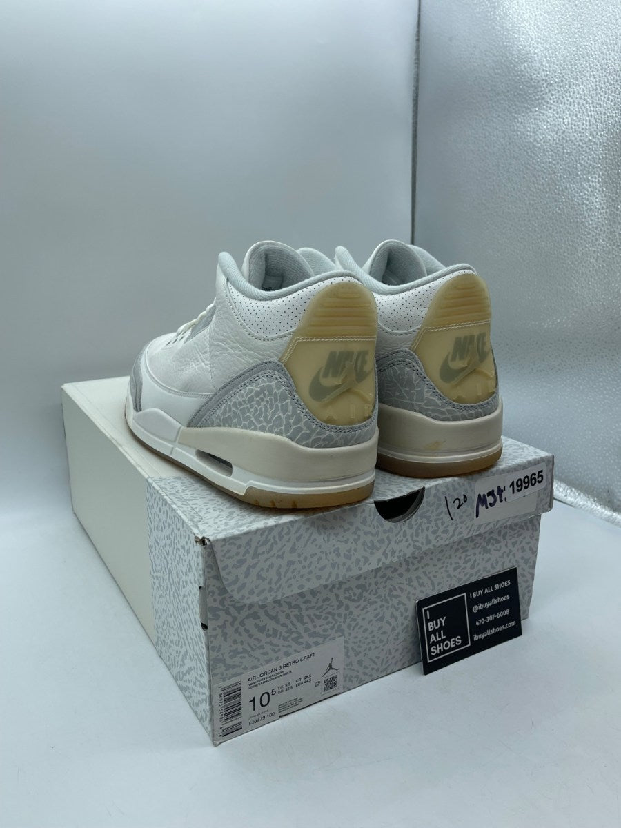 Jordan 3 Retro Craft Ivory 10.5 (Moderately Worn Pre-Owned) - Image 4