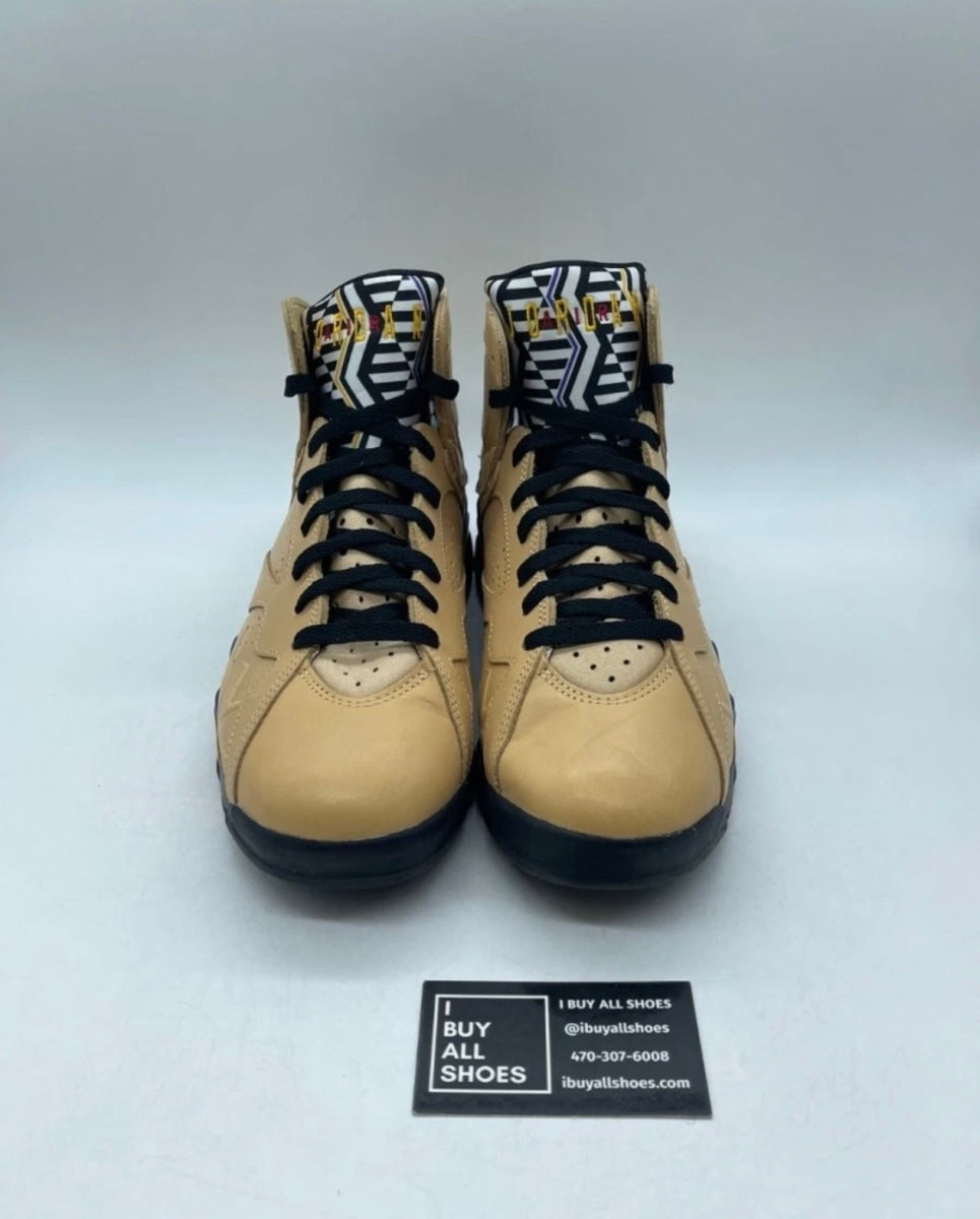 Jordan 7 Retro SE Vachetta Tan 10 (Lightly Worn Pre-Owned)JordanVachetta Tan/Black/Taxi/Dark Concord - Image 2