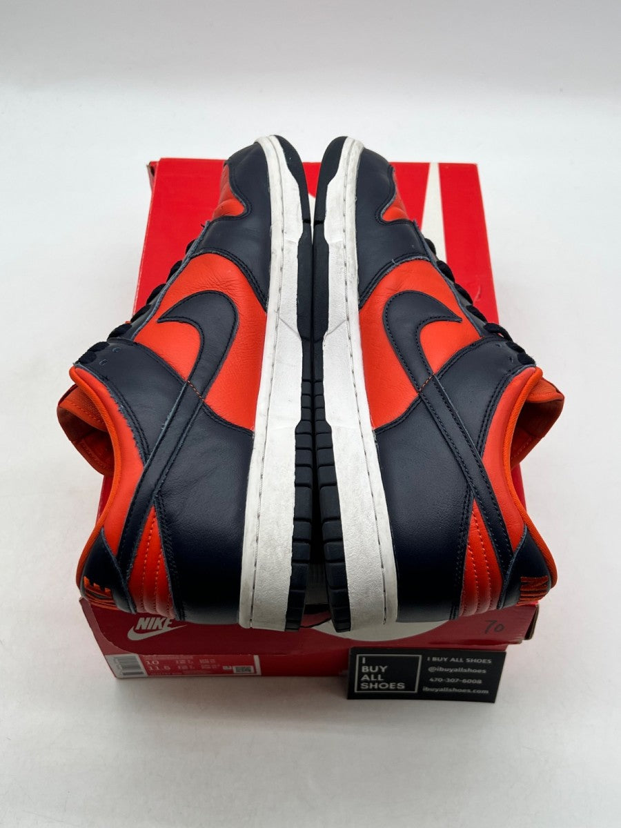 Nike Dunk Low SP Champ Colors University Orange Marine (2020) 10 (Heavily Worn Pre-Owned) - Image 8