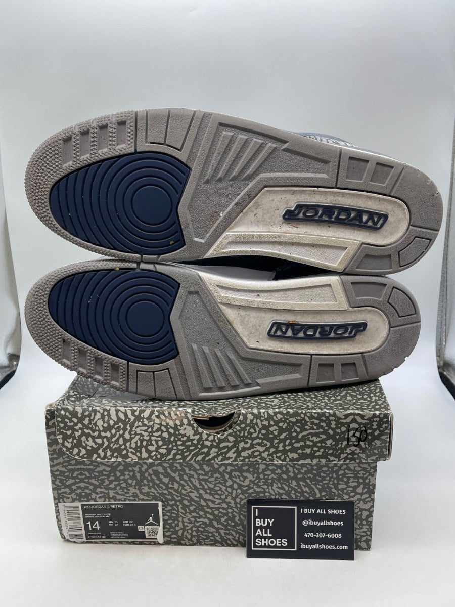 Jordan 3 Retro Georgetown (2021) 14 (Moderately Worn Pre-Owned) - Image 7