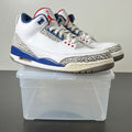 Jordan 3 Retro True Blue (2016) 11.5 (Heavily Worn Pre-Owned)JordanWhite/True Blue-Varsity Red - Image 1