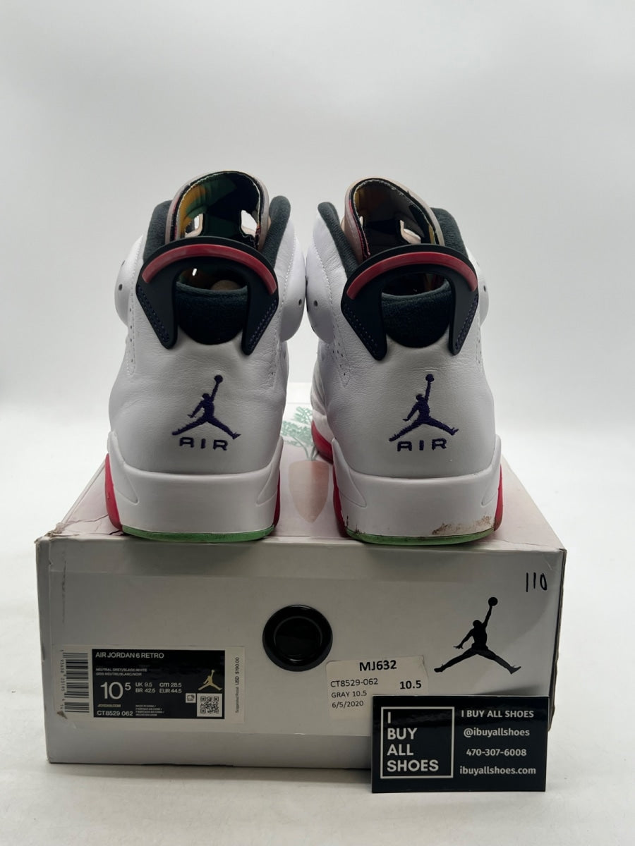 Jordan 6 Retro Hare 10.5 (Moderately Worn Pre-Owned) - Image 3