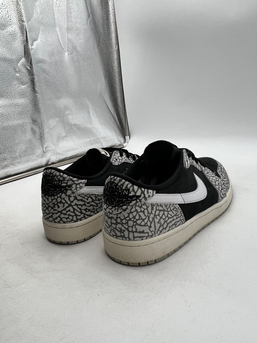 Jordan 1 Retro Low OG Black Cement 13 (Moderately Worn Pre-Owned)JordanBlack/Muslin/Tech Grey/White/Sail - Image 3