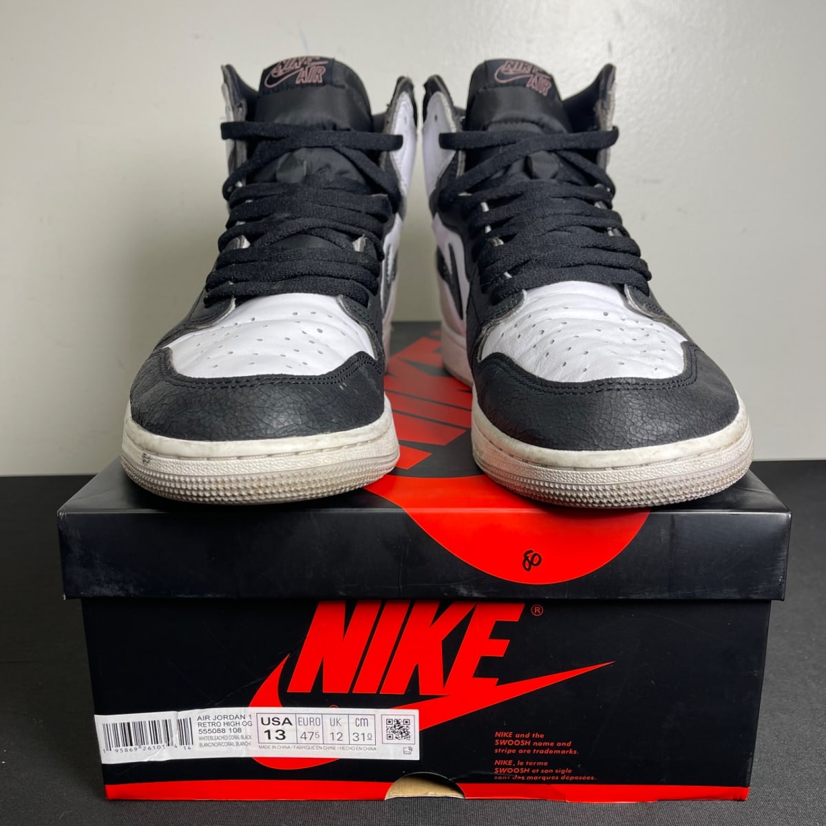Jordan 1 Retro High OG Bleached Coral (Size 13) - aux
