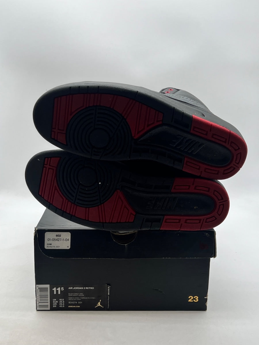 Jordan 2 Retro Alternate 87 11.5 (Lightly Worn Pre-Owned)JordanBlack/Gym Red-Black - Image 8