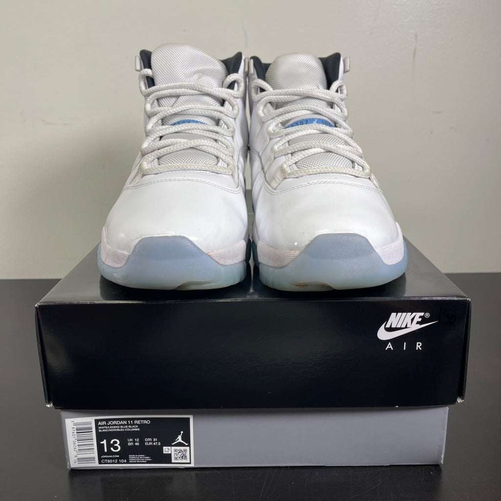 Jordan 11 Retro Legend Blue (2024) 13 (Moderately Worn Pre-Owned)JordanWhite/Legend Blue/Black - Image 2